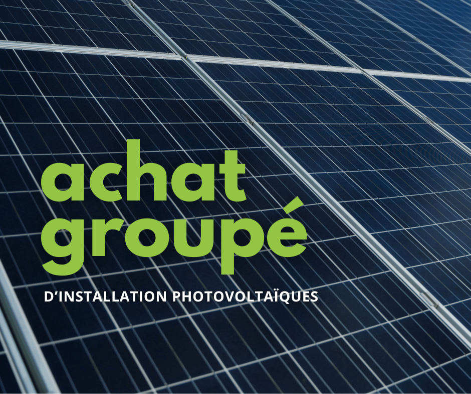 Participez à un achat groupé d'installations photovoltaïques